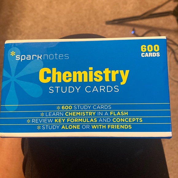 Chemistry Study Cards Spark Notes - Picture 1 of 4